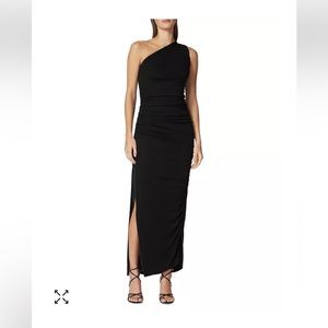 Hervé Léger
Ruched Jersey One Shoulder Maxi Dress